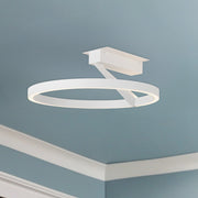Roda 16" Semi-Flush Mount in White
