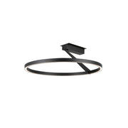 Roda 24" Semi-Flush Mount in Black