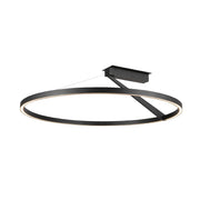 Roda 31" Semi-Flush Mount in Black