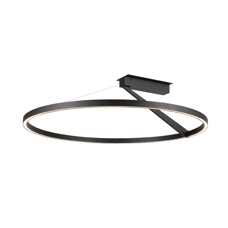 Roda 31" Semi-Flush Mount in Black