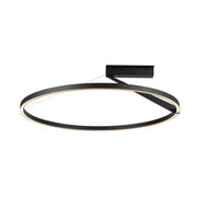 Roda 31" Semi-Flush Mount in Black