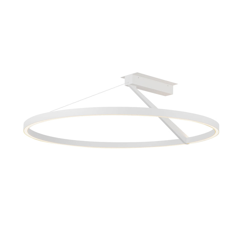 Roda 31" Semi-Flush Mount in White