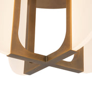 Anders 16" LED Semi-Flush Mount in Vintage Brass