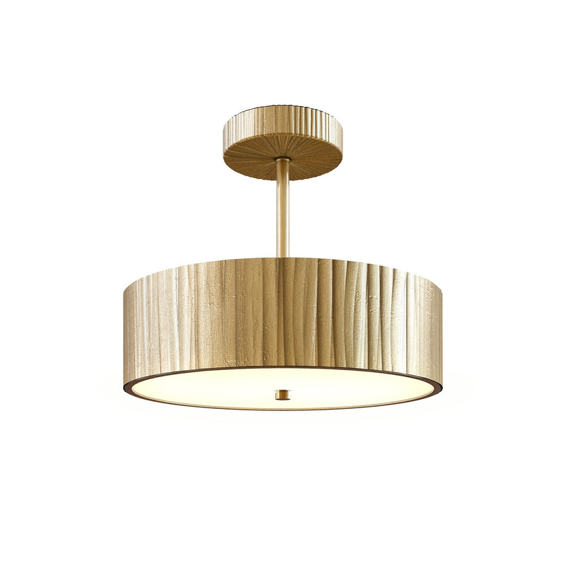 Kensington 12" Semi-Flush Mount in Vintage Brass