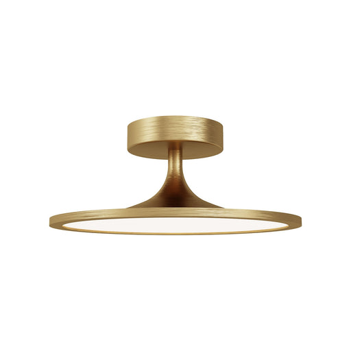 Issa 12" Semi-Flush Mount in Brushed Gold