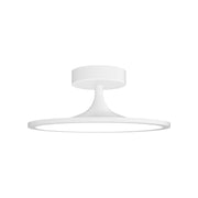 Issa 12" Semi-Flush Mount in White