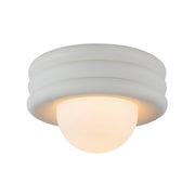 Harvey 12" Semi-Flush Mount in Antique White