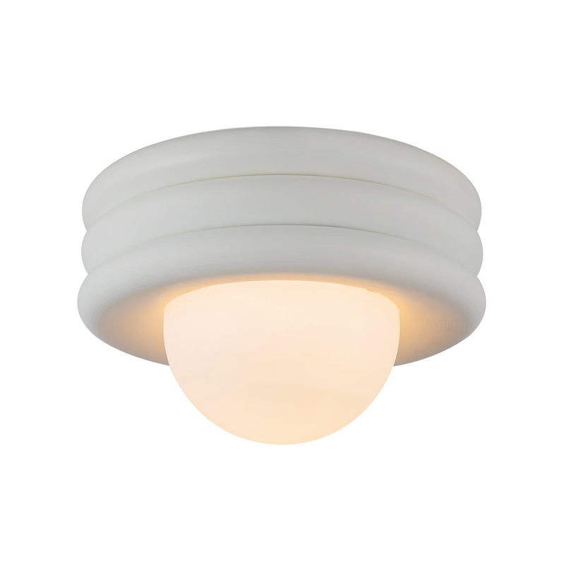 Harvey 12" Semi-Flush Mount in Antique White