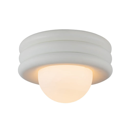 Harvey 12" Semi-Flush Mount in Antique White