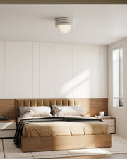 Harvey 12" Semi-Flush Mount in Antique White