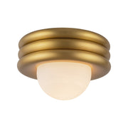 Harvey 12" Semi-Flush Mount in Brushed Gold