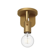 Claire 5" Semi-Flush Mount in Aged Gold