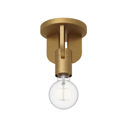 Claire 5" Semi-Flush Mount in Aged Gold