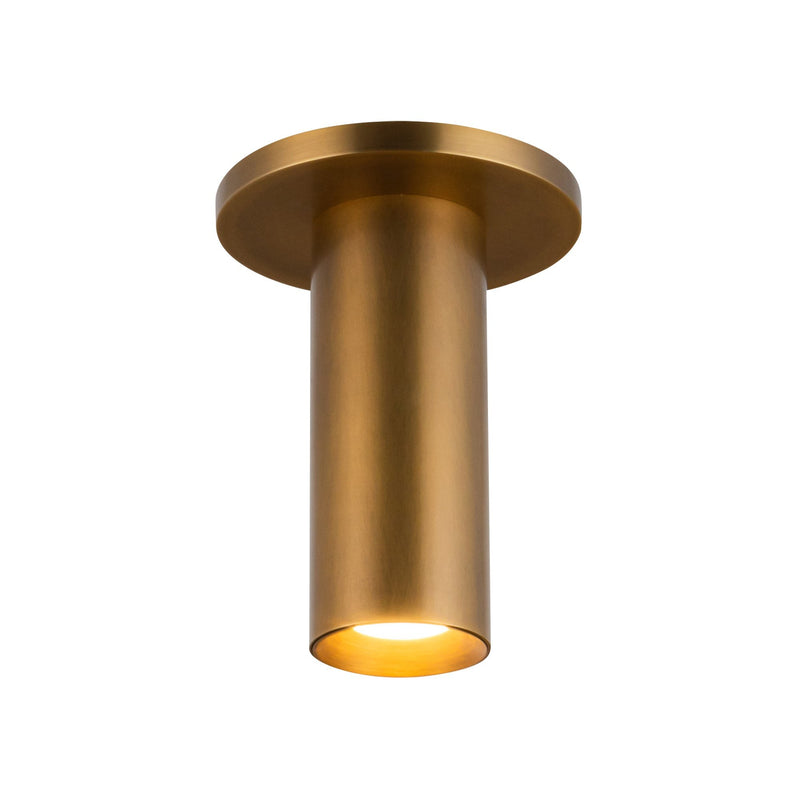 Mason 6" Semi-Flush Mount in Vintage Brass