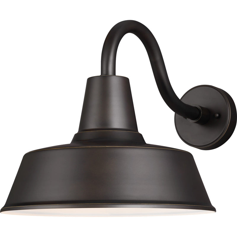 Barn Light Large Outdoor Wall Sconce in Antique Bronze