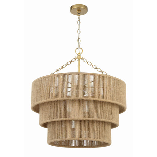 Shyla 10 Light 24" Pendant in Soft Gold