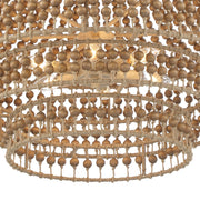 Silas 6 Light 26.75" Pendant in Burnished Silver