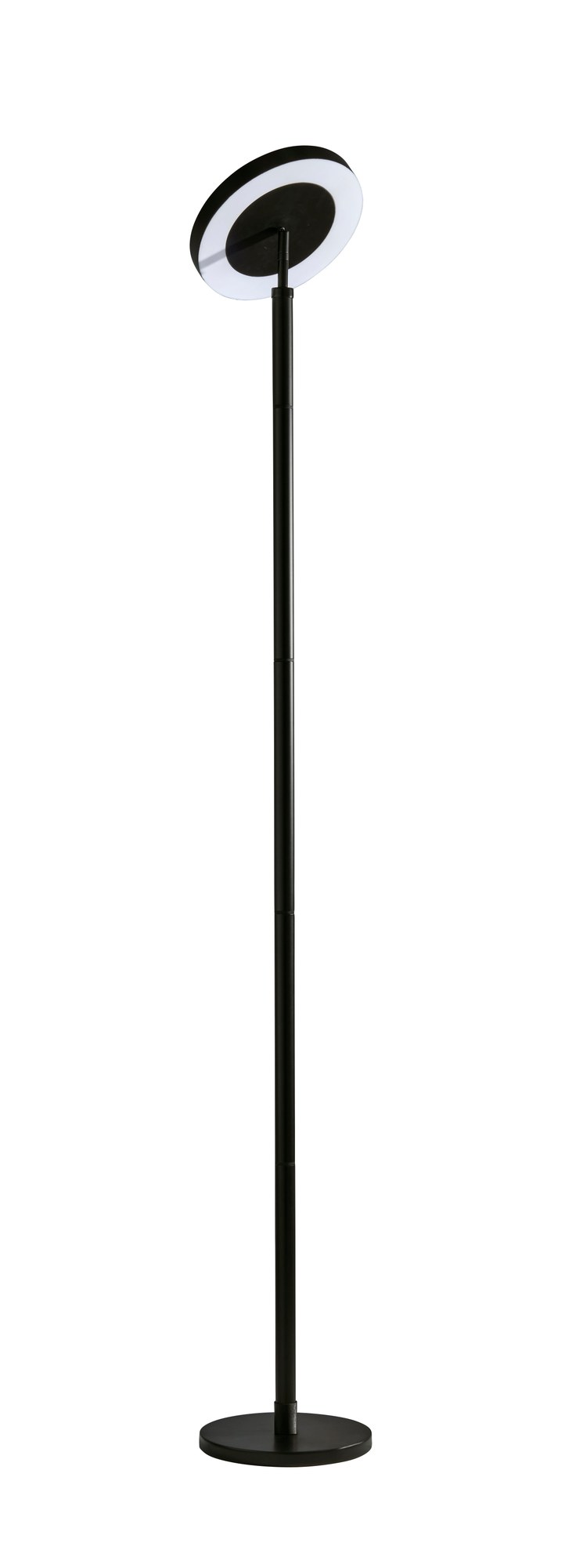 Luther LED Torchiere Floor Lamp in Black