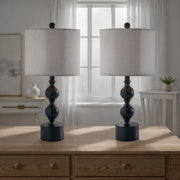 Julius Table Lamp Set of 2 in Black