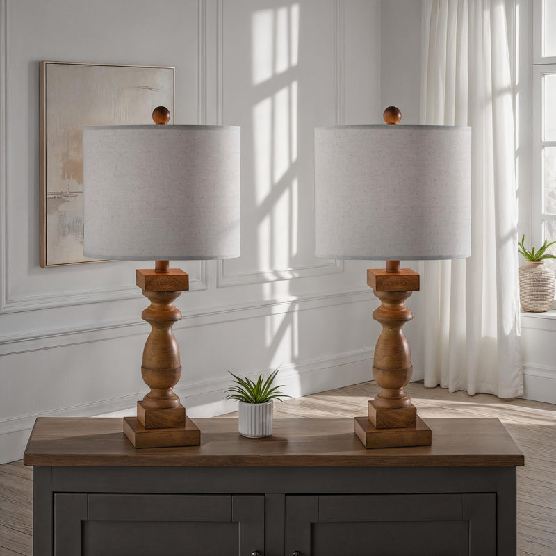 Jolene Table Lamp Set of 2 in Natural