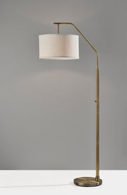 Max Arc Floor Lamp in Antique Brass