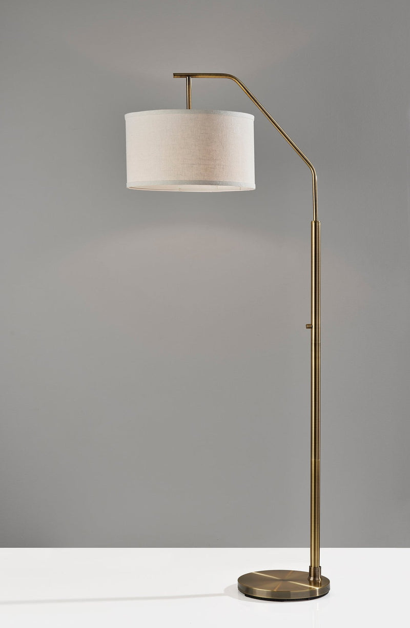 Max Arc Floor Lamp in Antique Brass