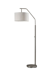 Max Arc Floor Lamp in Brushed Steel