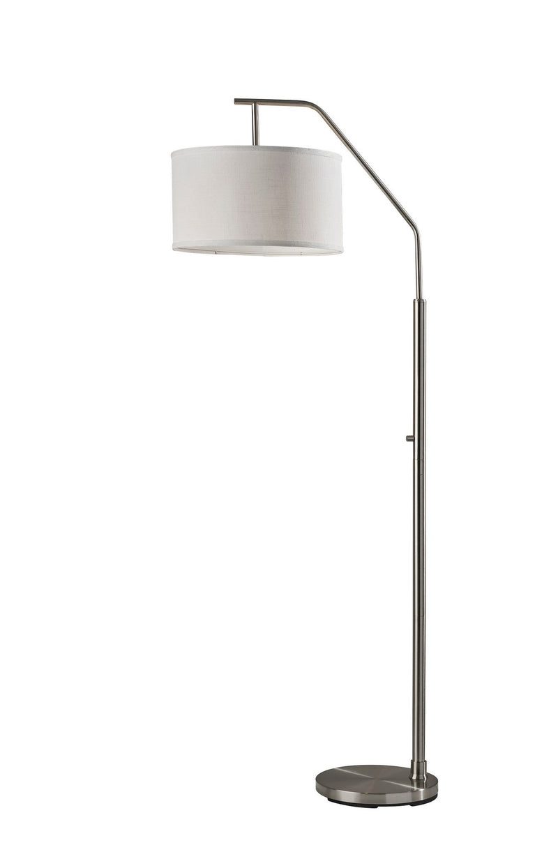 Max Arc Floor Lamp in Brushed Steel