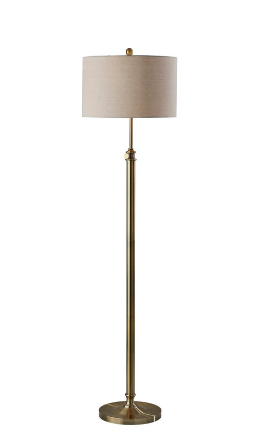 Barton Floor Lamp in Antique Brass