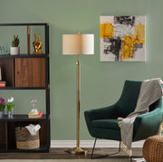 Barton Floor Lamp in Antique Brass