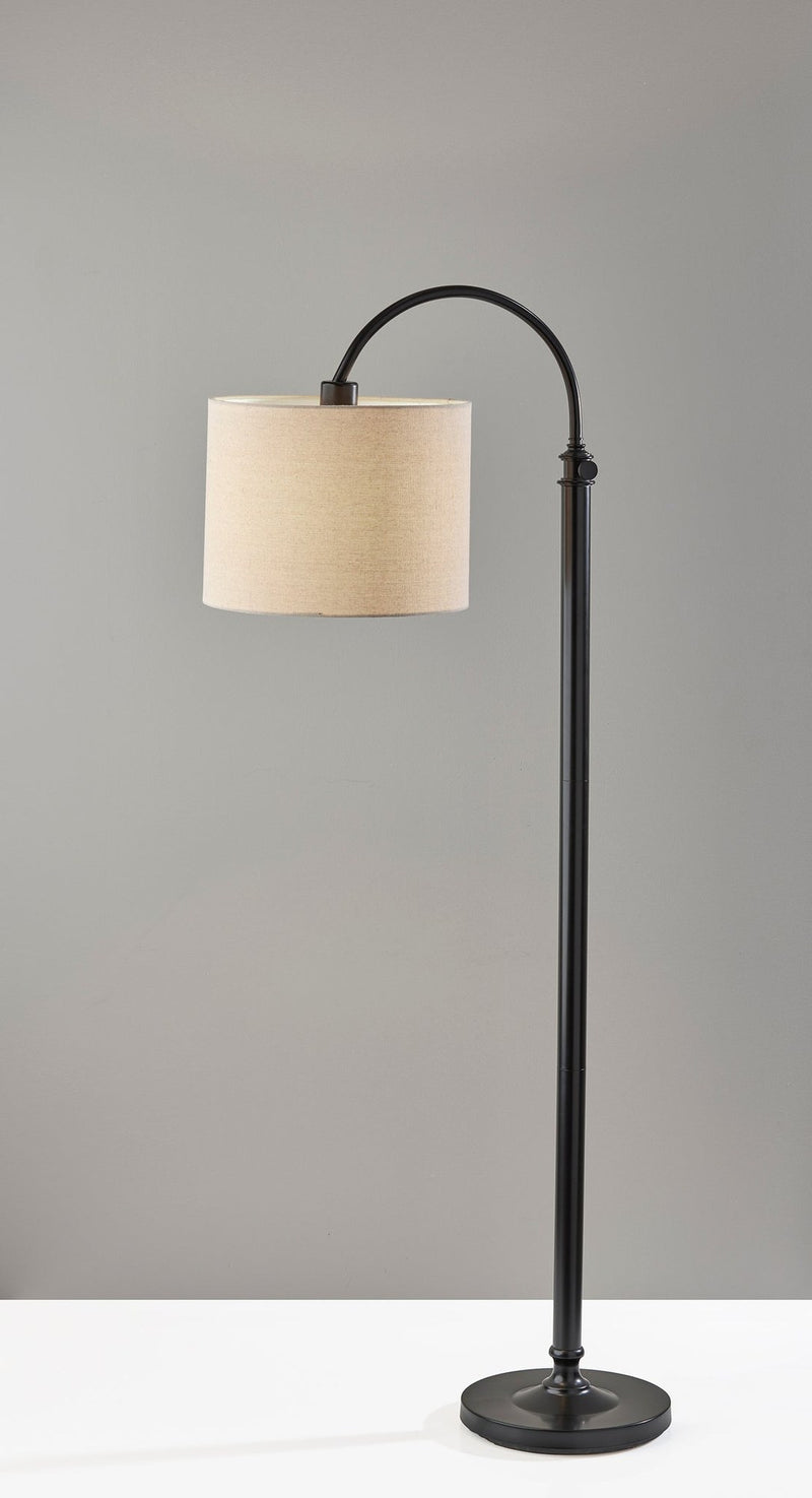 Barton 68" Arc Floor Lamp in Antique Bronze