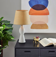 Everest Table Lamp in White Ceramic