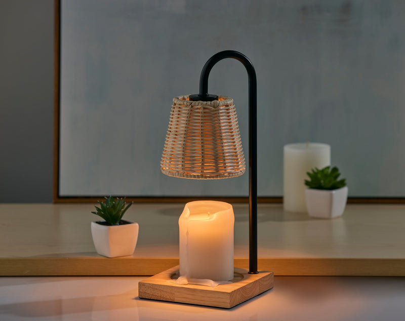 Ridgley Candle Warmer Lamp in Black
