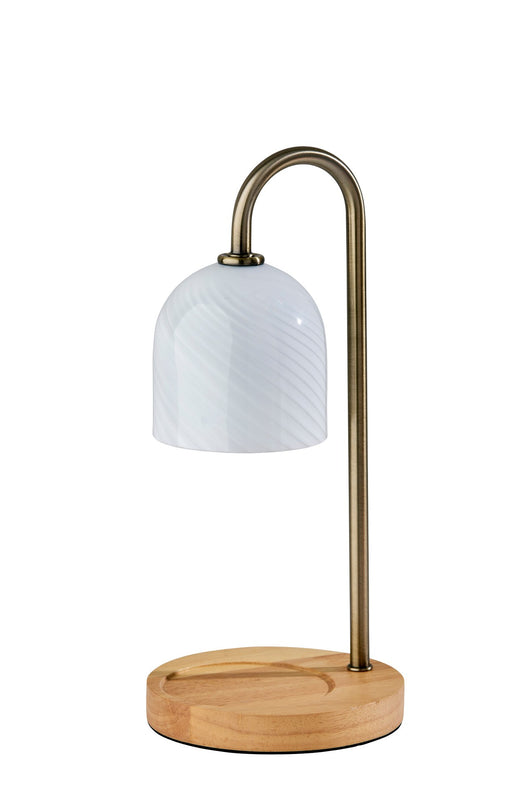 Alcott Candle Warmer Lamp in Antique Brass
