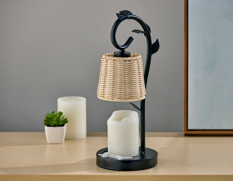 Ivy Candle Warmer Lamp in Black