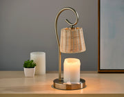 Perry Candle Warmer Lamp in Antique Brass