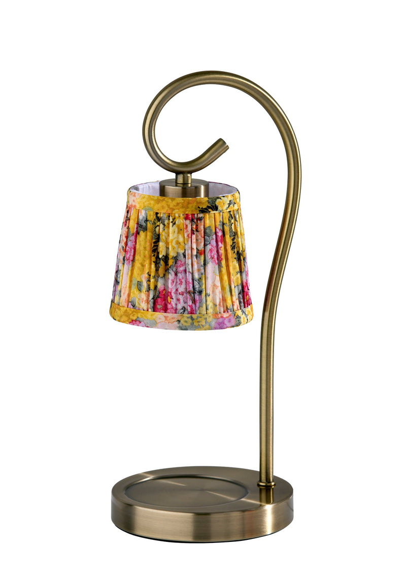Perry Candle Warmer Lamp in Antique Brass
