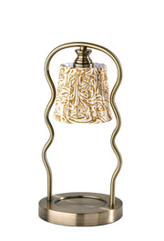 Twirl Candle Warmer Lamp in Antique Brass