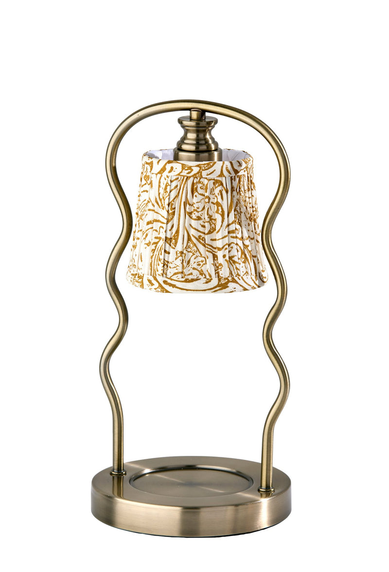 Twirl Candle Warmer Lamp in Antique Brass