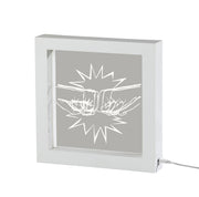 Fist Bump LED Light Box in White