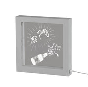 Let's Party LED Light Box in Silver