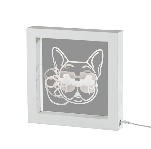 Cool Dog LED Light Box in White