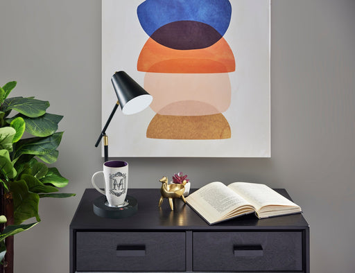 Cup Warming Desk Lamp in Black