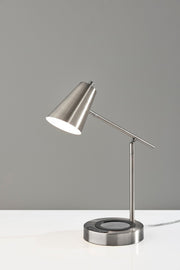 Cup Warming Desk Lamp in Brushed Steel