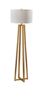 Oakley Floor Lamp in Antique Brass