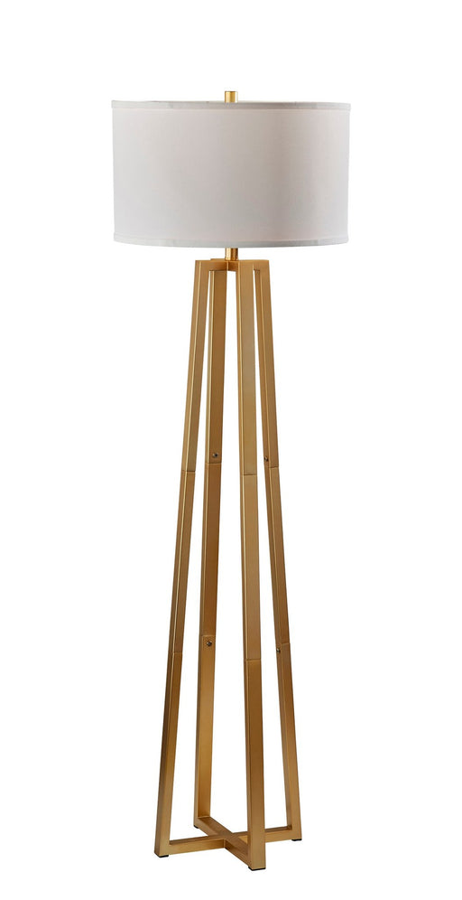 Oakley Floor Lamp in Antique Brass