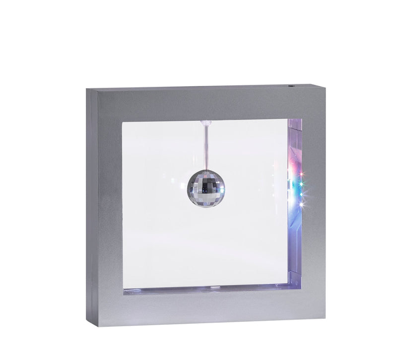 Disco Ball LED Light Box in Silver
