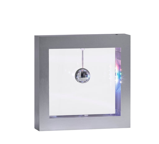 Disco Ball LED Light Box in Silver