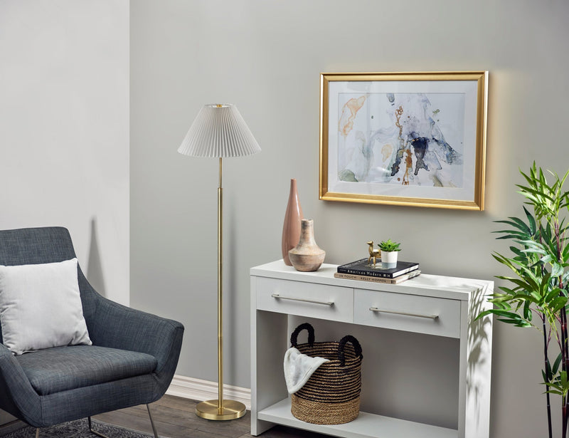 Jeremy Floor Lamp in Antique Brass