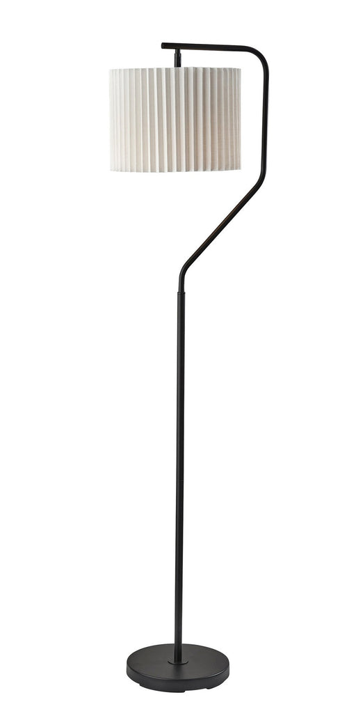 Evan Arc Floor Lamp in Black